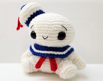 Crochet Stay Puft Marshmallow Baby