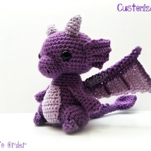 Crochet Sitting Baby Dragon