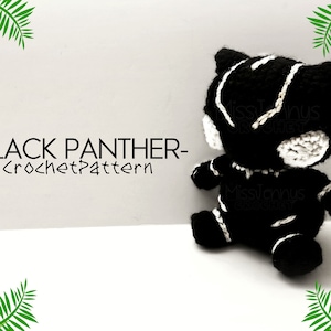 Crochet Black Panther Inspired/Fan Made Chibi CROCHET PATTERN ONLY