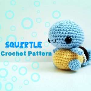 Squirtle Crochet Pattern Pattern Only image 1