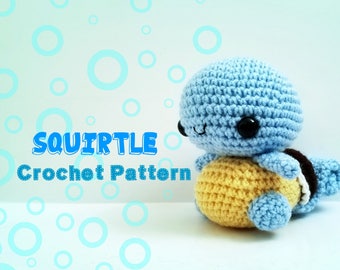Squirtle Virkmönster - Endast Mönster