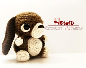 Crochet Hound Dog Pattern - PATTERN ONLY (Inspiré / Fan Made)