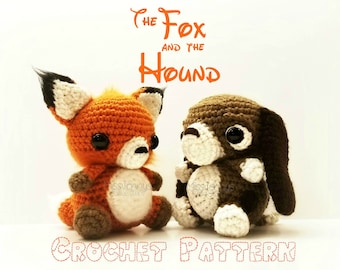 Crochet The Fox and The Hound Patterns - MOTIFS SEULEMENT (Inspiré / Fan Made)