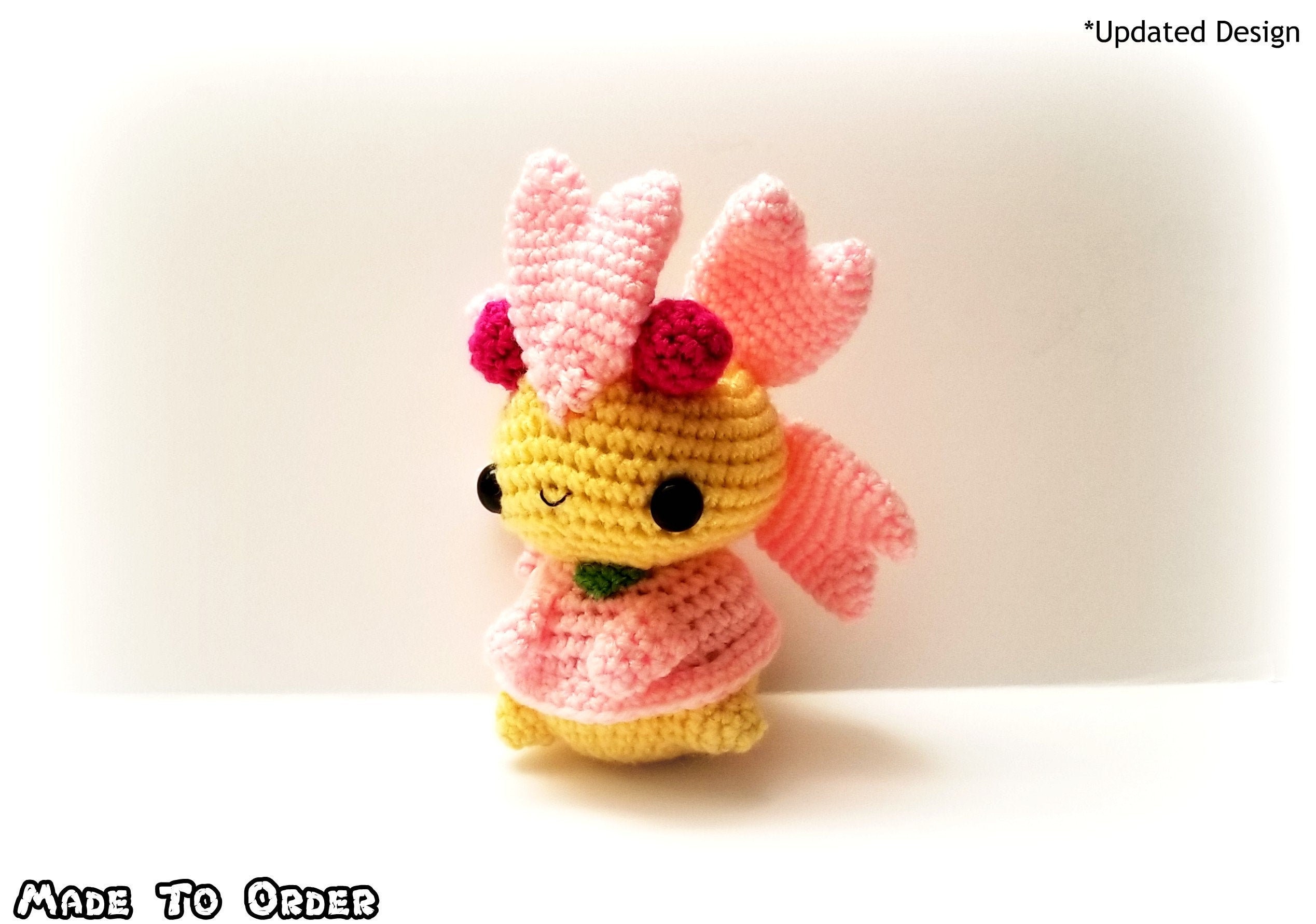 Crochet Cherrim Inspired Chibi Pokemon Etsy UK