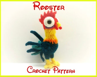 Crochet Rooster Pattern - PATTERN ONLY