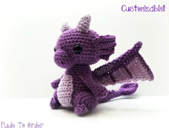 Crochet Sitting Baby Dragon