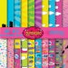 Supergirl Digital Paper Pack Comic Book Pages,Action Words,Comic Sound Effects,Scrapbook Paper and Backgrounds Commercial-Personal Use