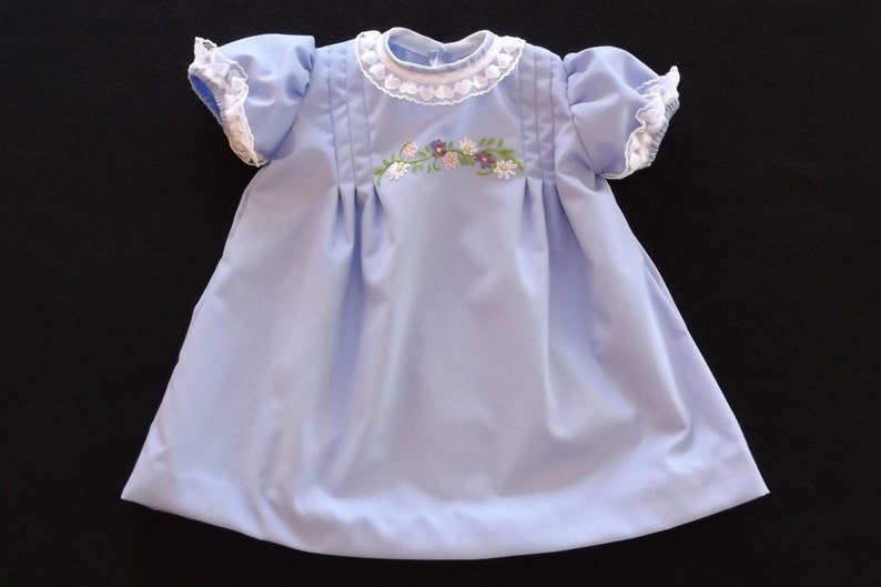 periwinkle christening clothes