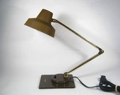 Tensor Desk Lamp - Mid Century Faux Bois Tensor - Industrial Desk Lamp