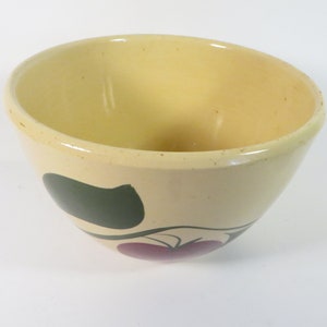 Vintage Watt Pottery Two Leaf Apple Mixing Bowl image 8