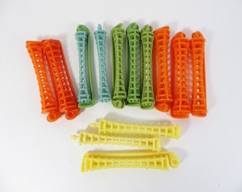Vintage 1950s Perm Rod Curlers - Lot of 13 Permanent Curlers