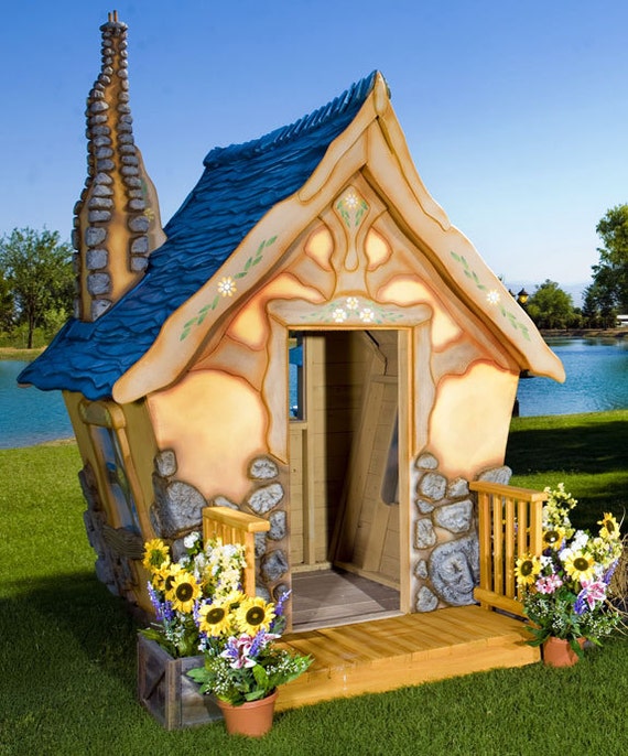 Storybook Cottage Playhouse Etsy