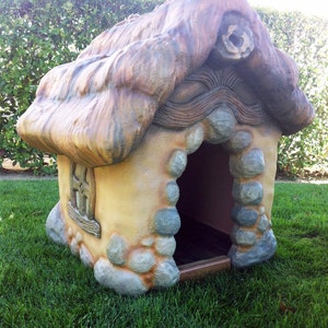 Storybook Style Carved Dog House image 3