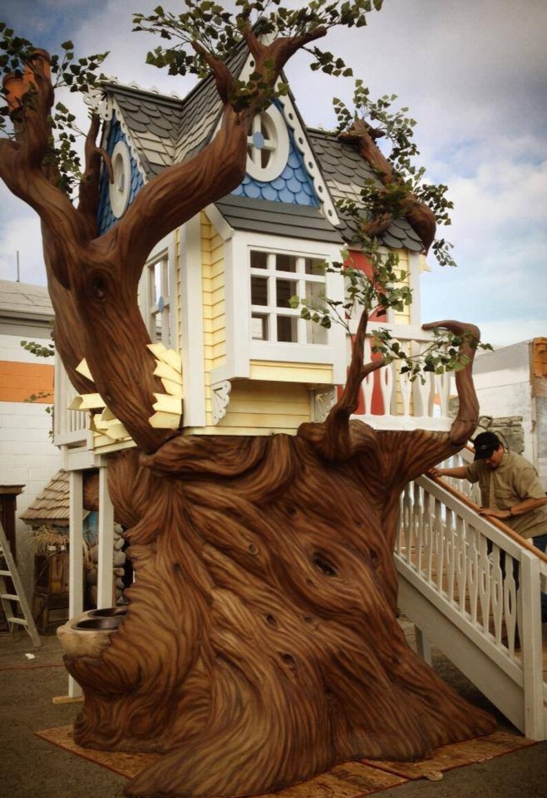 Victorian Tree House or Playhouse with Artificial Tree image 3