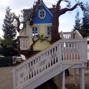 Victorian Tree House or Playhouse with Artificial Tree image 4