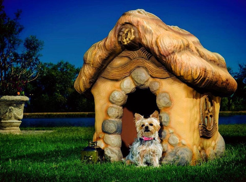 Storybook Style Carved Dog House image 4