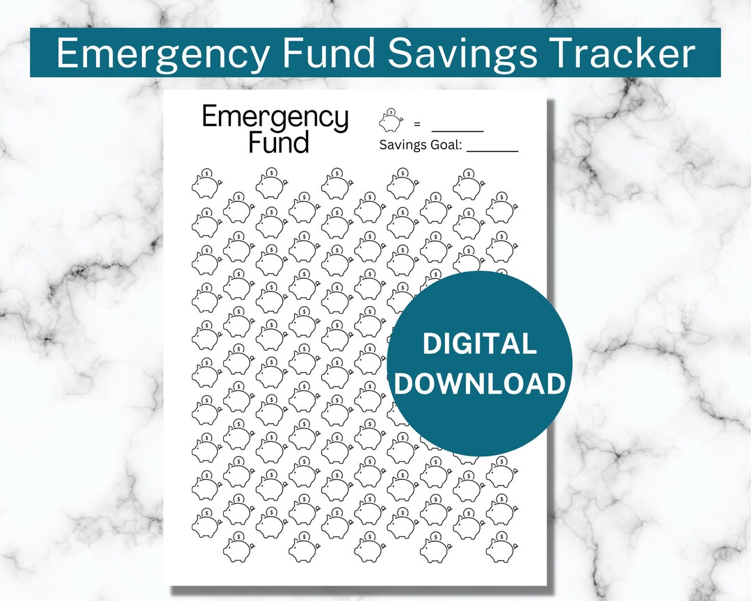 Emergency Fund Tracker | Savings Tracker | Emergency Fund | Money ...
