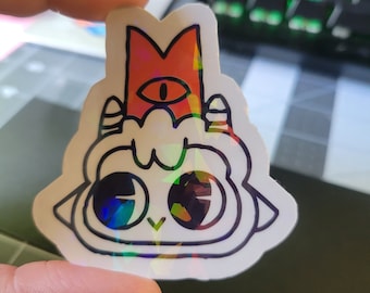 ADESIVOS DE VINIL 2 Pacote de adesivos fofos Cult Of The Lamb, adesivos de vinil à prova d'água para canecas, laptops, xícaras, copos, etc. Frete grátis