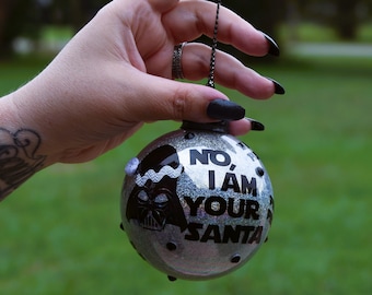 Star Wars Darth Vader Eu Sou Seu Papai Noel Enfeite De Vidro Para O Feriado Feliz Natal