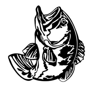 VINYL DECAL grote mond bas vinyl voor ramen, auto's, boten, vrachtwagens, tackle boxes, gereedschapskisten, gratis verzending in VS
