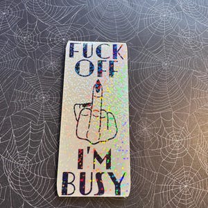 Fuck Off Im Busy magnetische bladwijzer 4 x 2 inch paginahouder Booktok Bookish Bibliophile Book Lover GRATIS verzending in VS