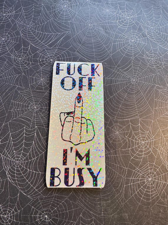 Fuck Off Im Busy Magnetic Bookmark 4inches x 2inches Page Holder Booktok Bookish Bibliophile Book Lover FREE Shipping in US