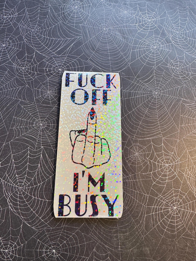 Fuck Off Im Busy Magnetic Bookmark 4inches x 2inches Page Holder Booktok Bookish Bibliophile Book Lover FREE Shipping in US image 1