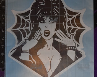 GRANDE ADESIVO DE VINIL DE 2 CAMADAS Mistress Of The Dark Decalque Holográfico À Prova D'Água para Janelas de Carro, Laptops Escolha Fundo e Cor da Imagem