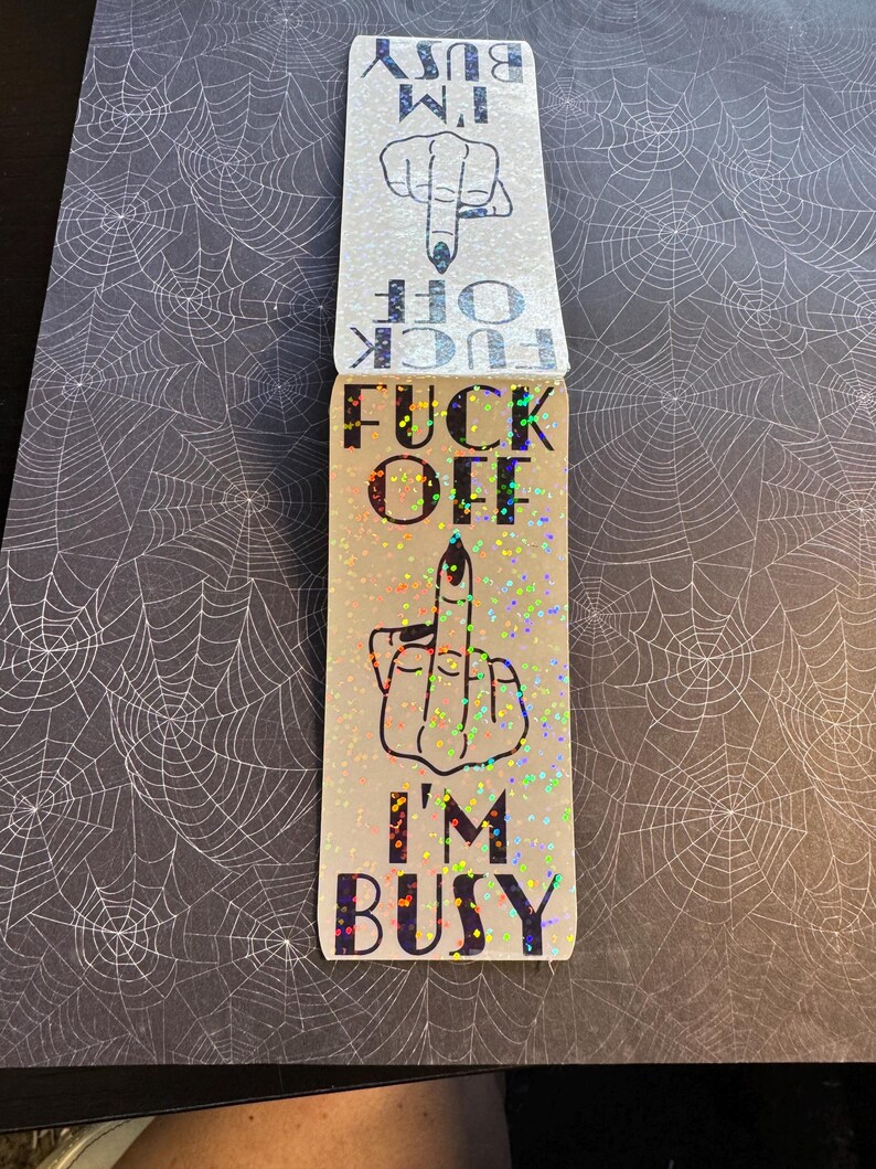 Fuck Off Im Busy Magnetic Bookmark 4inches x 2inches Page Holder Booktok Bookish Bibliophile Book Lover FREE Shipping in US image 8