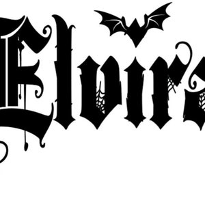 VINYL Aufkleber Mistress Of The Dark Holographischer wasserdichter Aufkleber für Autoscheiben, Laptops, Tassen, Trinkgläser und mehr. Kostenloser Versand in den USA