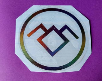 VINYL DECAL- Owl Cave Symbol Twin Peaks Vinyl Decal for Laptops, Car Windows, Cups, Water Bottles, Tumblers, etc. FREE shipping