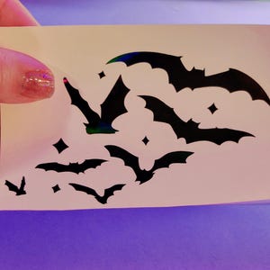 BATS! Vinyl Decal for Cars, Laptops, Mugs, Tumblers, and More. FREE Shipping In US