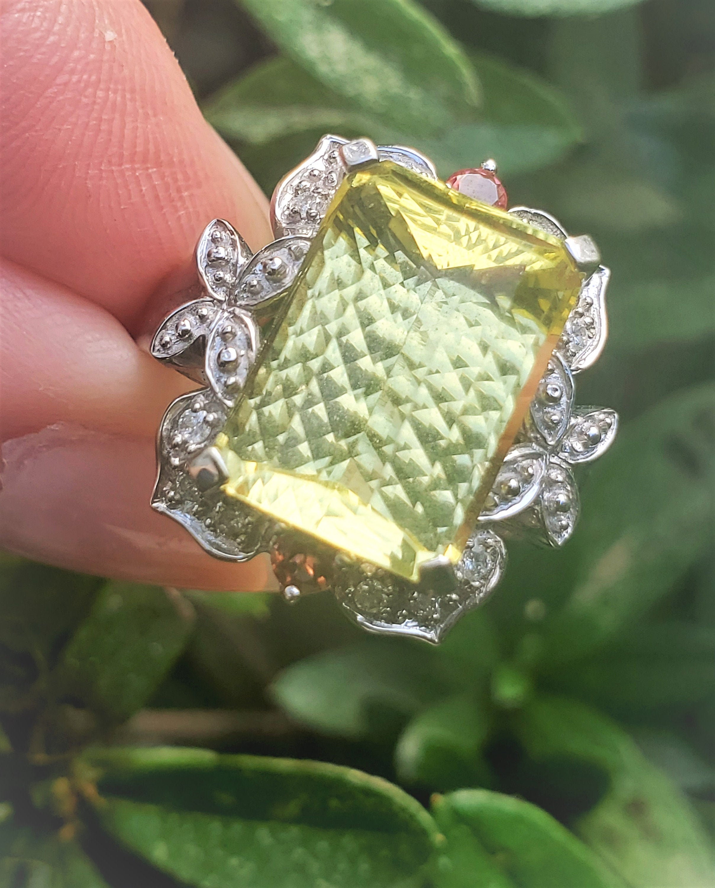 Effy Emerald Fantasy Cut 7.4CT Lemon Citrine Pink Tourmaline