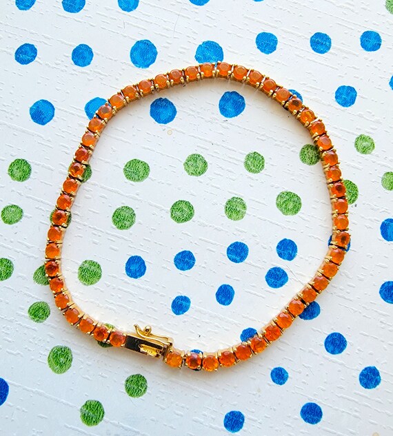fire mexican opal bracelet - Gem