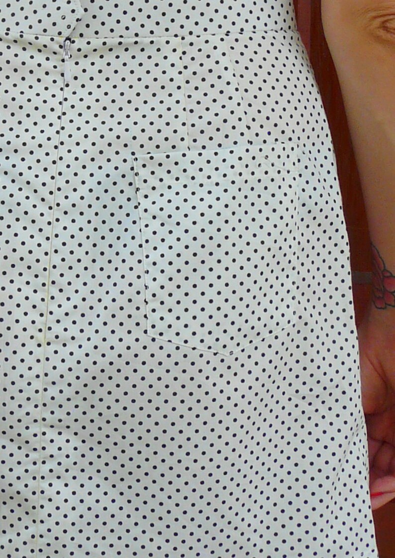 Size Small Polka Dot 60s Set\\\\ Matching Set\\\\ Skirt top Set 1960s set \\ polka dot cropped top \\ polka dot skirt 1960/'s dress Size Xs