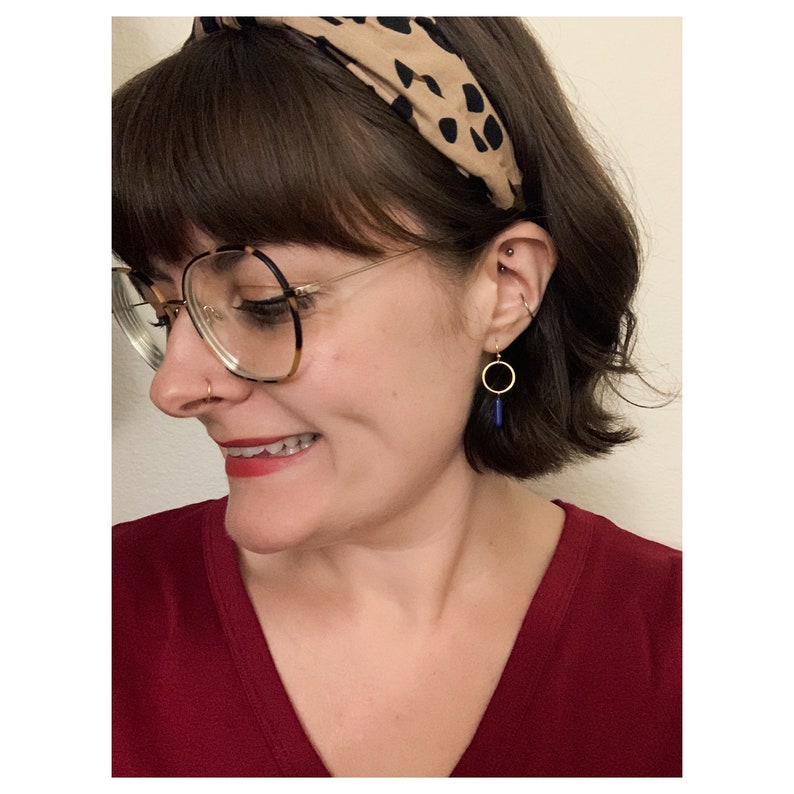 Ai\u2019s Modern Earrings in Lapis