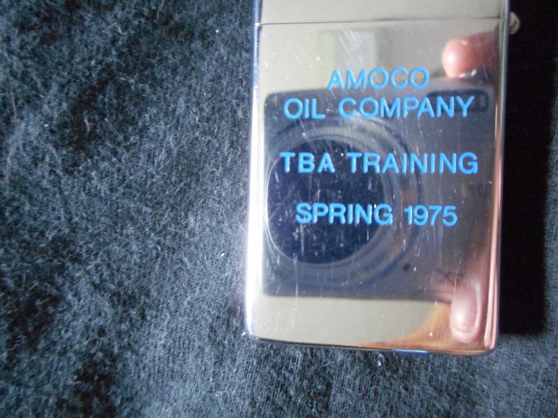 Zippo Amoco Gas Station Lighter Ca 1975 Never Fueled Or Fired Etsy