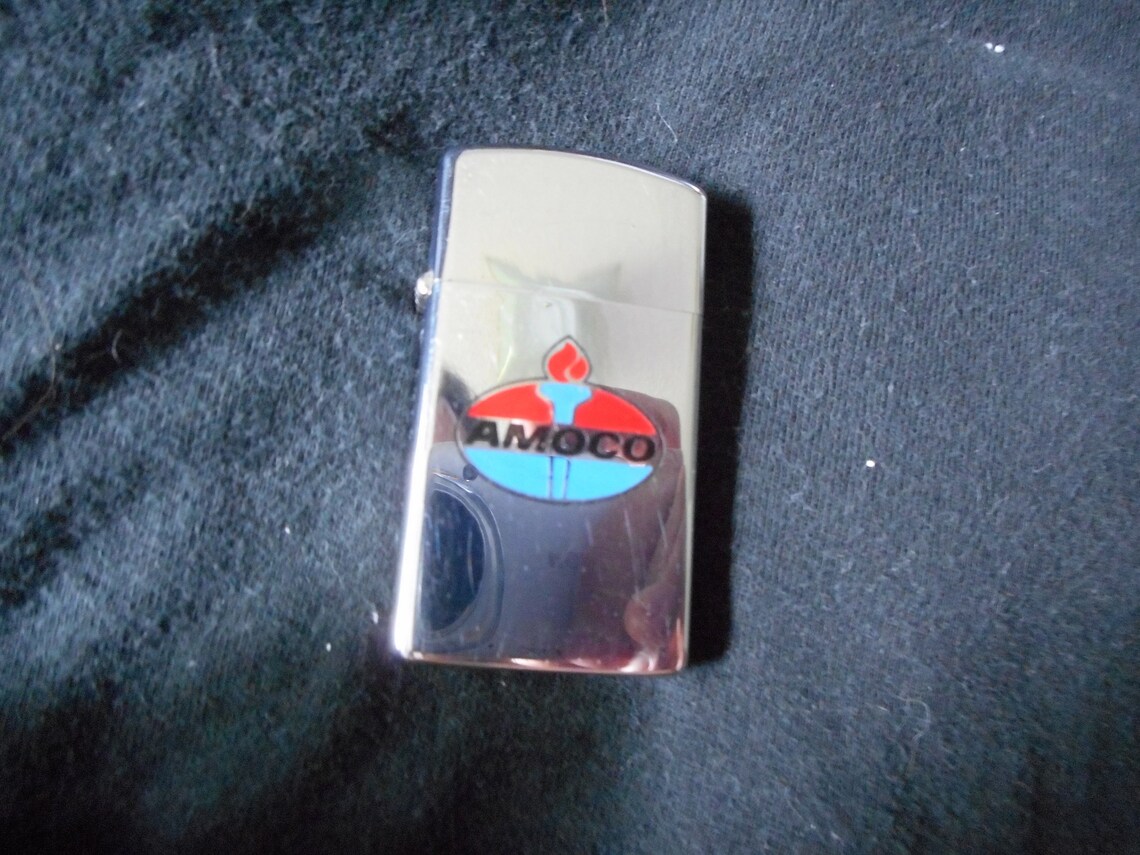 Zippo Amoco Gas Station Lighter Ca 1975 Never Fueled Or Fired Etsy