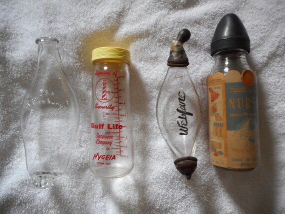 antique baby bottles