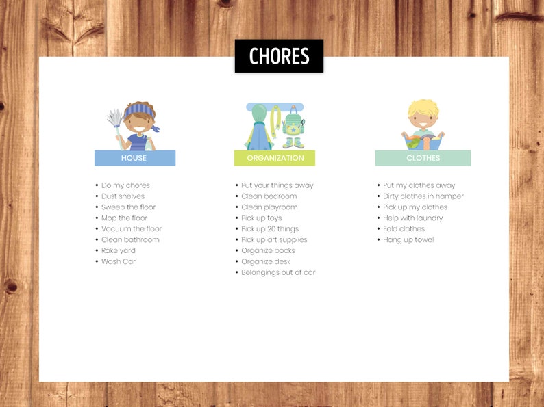 Chore Chart, Reward Chart or Routine Chart Chores, Behavior & Routine Cards Superhero Theme Printable Files image 9