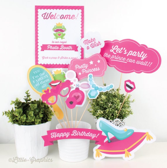Printable Princess photo booth props Il_570xn