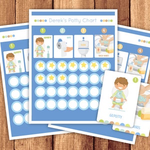 Potty Chart / Potty Training Chart / Potty Reward Chart image 1