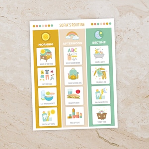Daily Routine Printable Chart & Cards