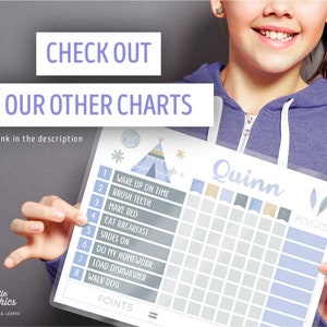 Printable Reward chart / Printable Chore chart / Chore Chart / Behavior chart / Editable PDF image 4