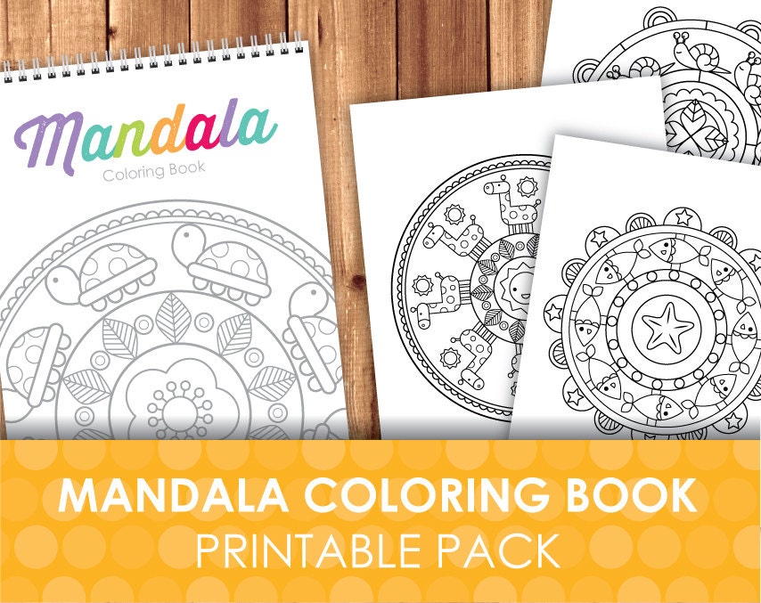 Coloring Book: Woodland Mandalas Coloring Book Animal Coloring Book  Mandalas Colouring Nature Coloring Book Mandala Coloring Pages 