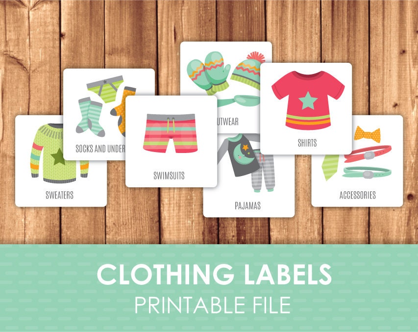 KIDS CLOTHING SIZE Stamp Bundle, Clothes Labeling Size Stamp