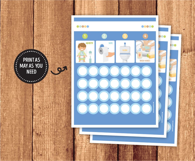 Potty Chart / Potty Training Chart / Potty Reward Chart image 4