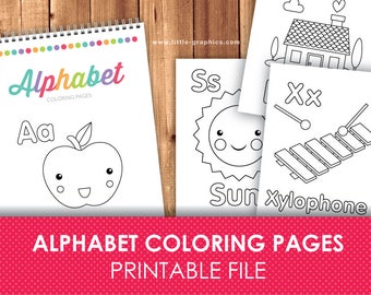 Printable Alphabet Coloring Pages