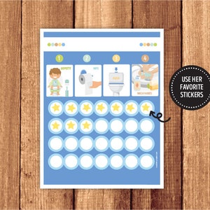 Potty Chart / Potty Training Chart / Potty Reward Chart image 3