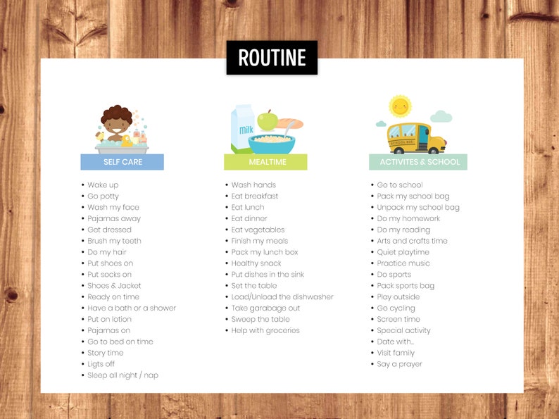 Chore Chart, Reward Chart or Routine Chart Chores, Behavior & Routine Cards Superhero Theme Printable Files image 8